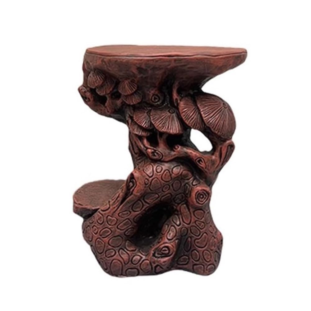 birene Vase Stand New Chinese Imitation Wood Base Display Plant Stand for Garde Patio Home