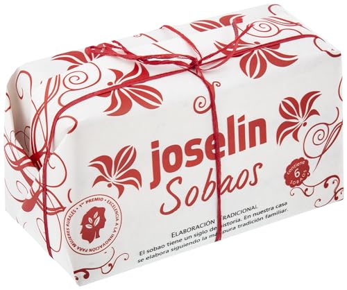 Joselín Sobaos Grandes, Elaborados con Margarina, Empaquetados en Papel parafinado, Paquete de 6 Sobaos (850 gr)