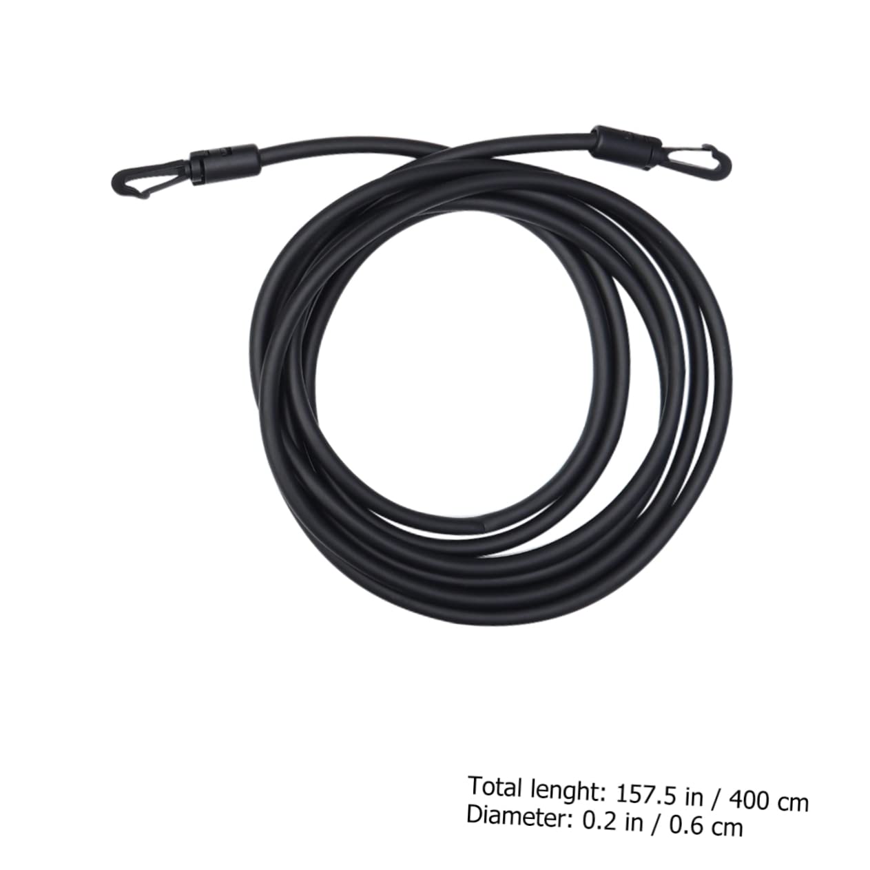 Cintura di Resistenza al Nuoto Corda Elastica Nera, Set 1 | Allenamento in Acqua e Secco, Sbr, Esercizio in Posizione, Accessorio per Fitness Acquatico