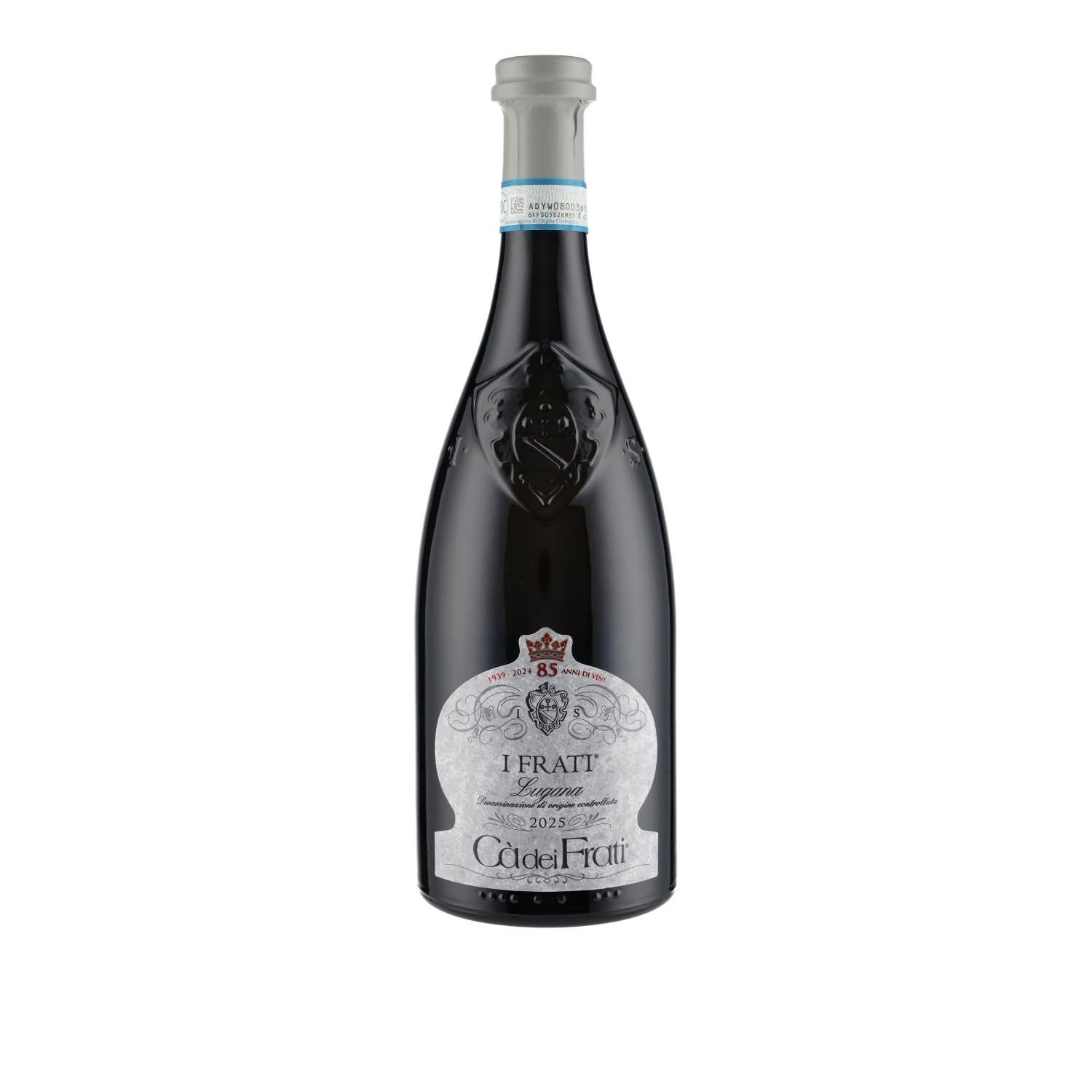Cà dei Frati Lugana I Frati DOC 2025 (6 x 0,75l) Weißwein Italien trocken – Gardasee Lombardei, Trebbiano di Lugana, inkl. Vinizia Dropstop Ausgießer