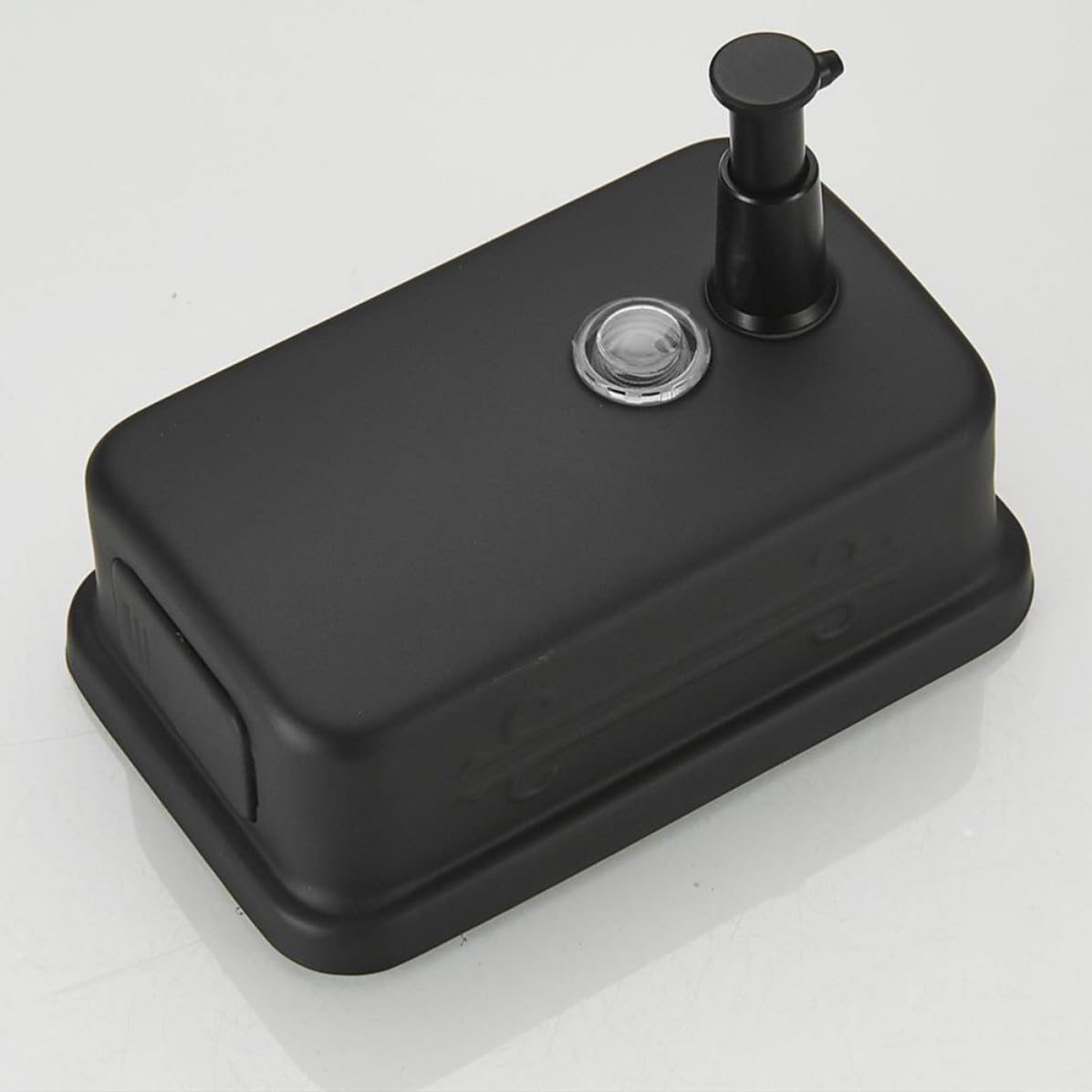 Dispensador de Jabón de Pared Manual Acero Inoxidable 800ml Negro