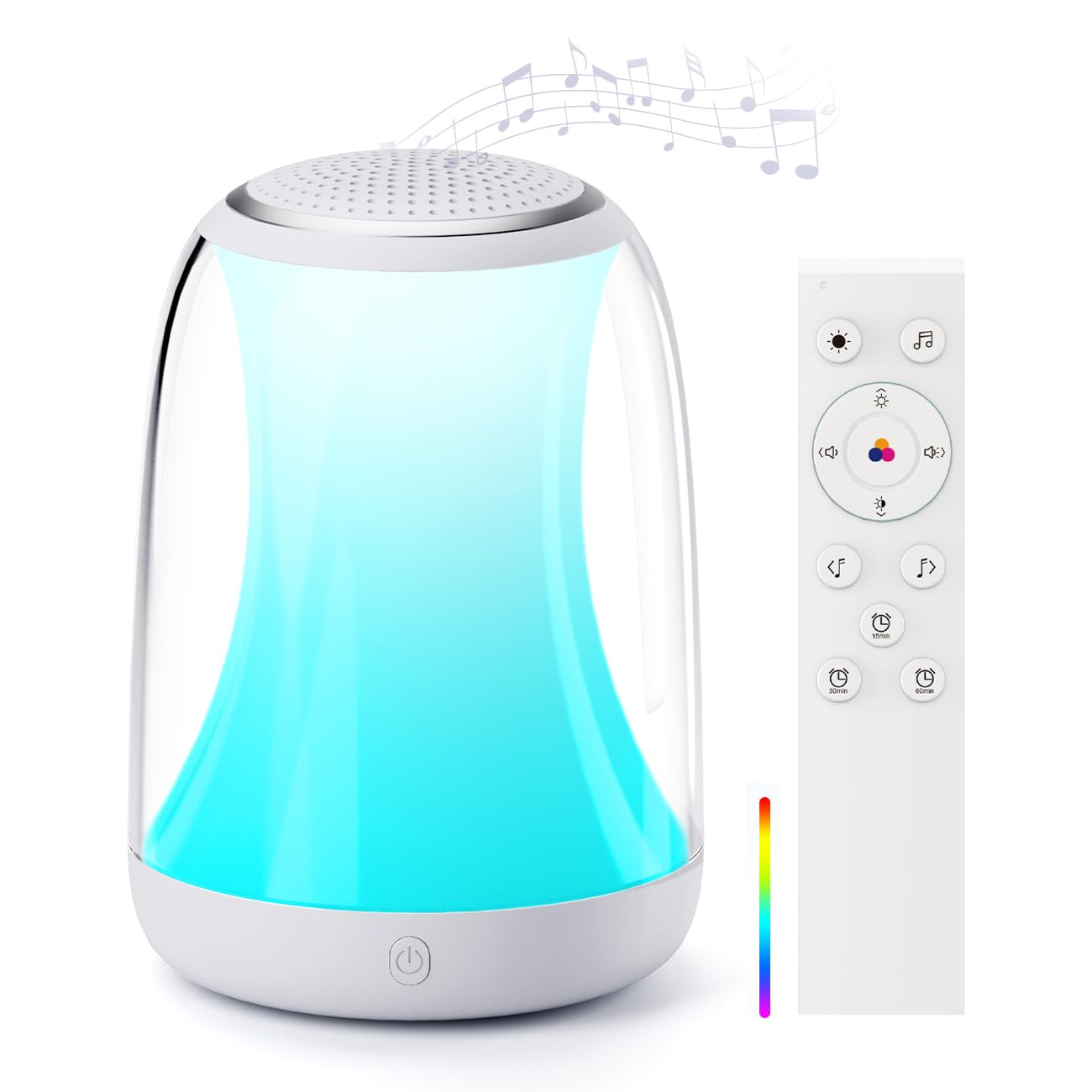 Hotmoon White Noise Machine Baby Weißes Rauschen Soundmaschine Nachtlicht, 27 beruhigenden Klängen, Fernbedienung & Touch-Steuerung, Timer, Einschlafhilfe für Kinderzimmer, Stillen Schlafen Kleinkind