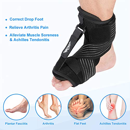 Supregear Plantar Fasciitis Night Splint, Verstelbare Ademende Fasciitis Night Plantar Brace met Spiky Massage Ball en… - Image 3