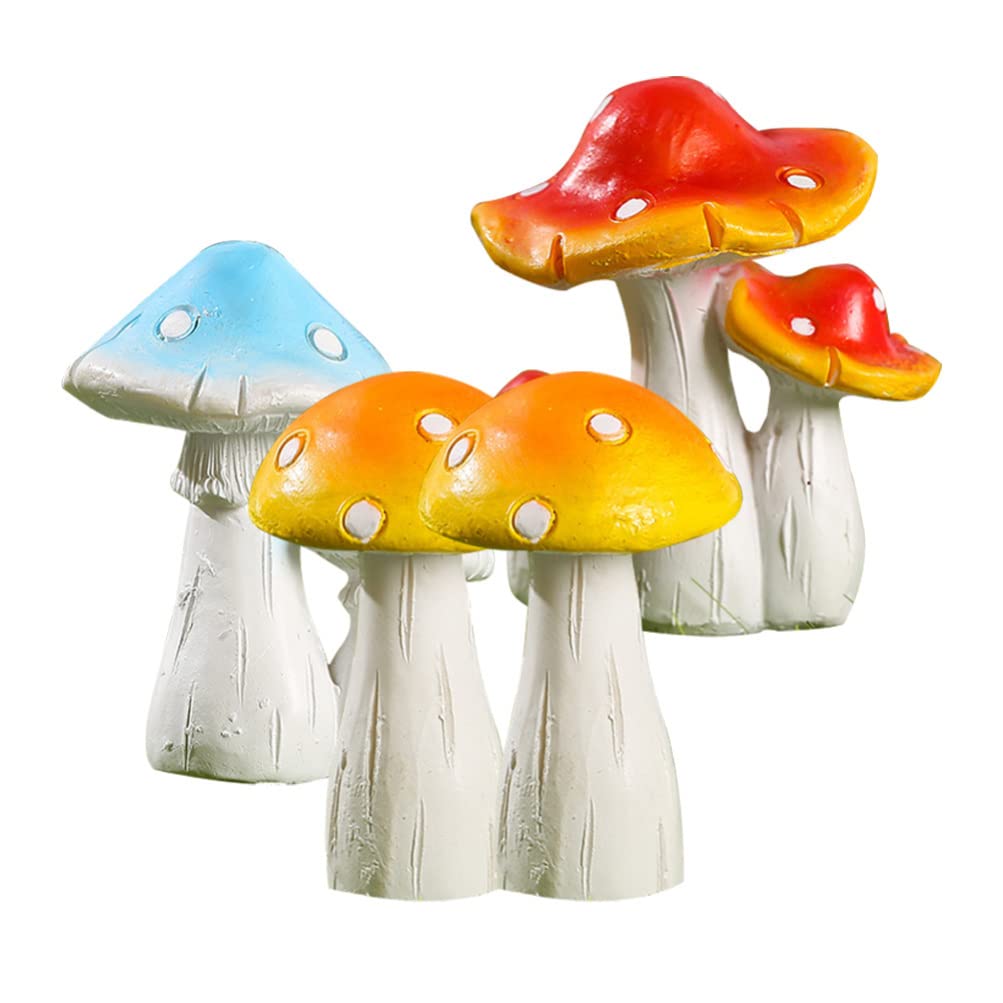 Amazon | NUOLUX きのこ 置物 ミニチュア キノコ オブジェ ガーデン
