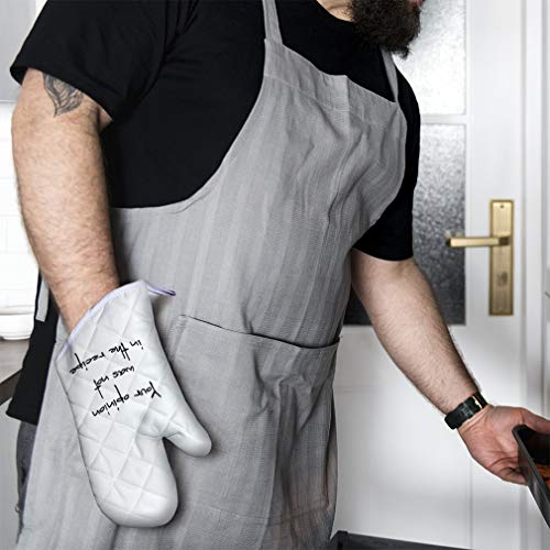 Oven Mitt Kitchen Accessories Custom Personalized Text Bbq & Grill Glove Polyester & Cotton #TOP4