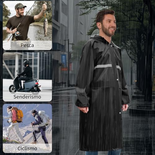 La Mejor Recopilación de Impermeables Tipo Gabardina favoritos de las personas. 5 Impermeables Tipo Gabardina marca OranSee (2)