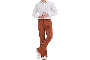 Men's Vintage Stretch Flare Bell Bottom Retro Denim Pants