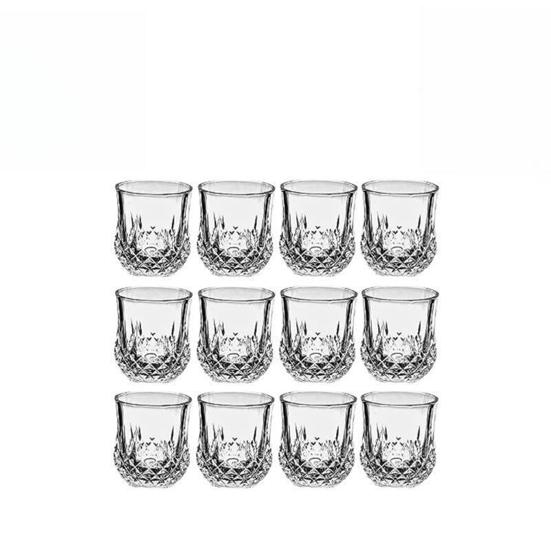 Kit com 6 ou 12 Mini Copos De Vidro Dose Shott 40ml (12)