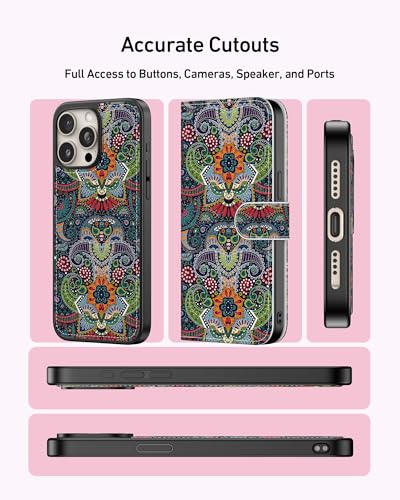Étui portefeuille amovible en cuir pour iPhone 15 Pro LUMARKE - 5