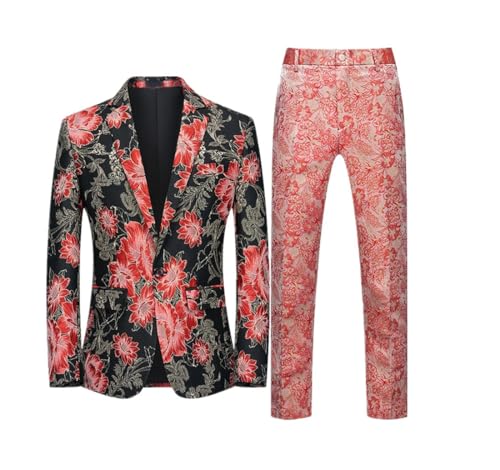 Men's Casual Business Suit - Solid Color 2-Piece Jacket