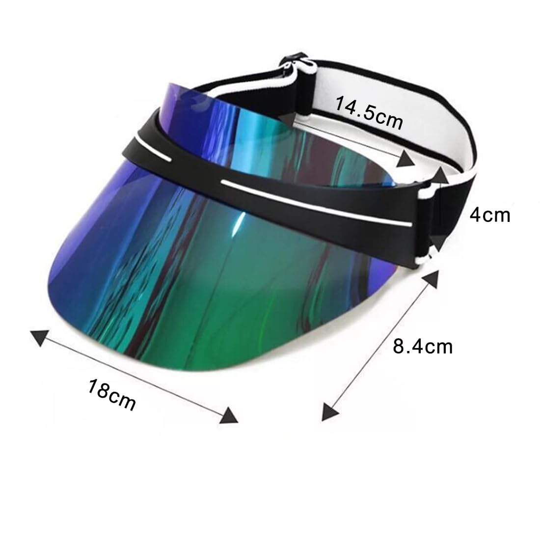 JNKET Women Men Sun Visor Hats Empty Top Hat UV Protection Visor Cap Outdoor Sport Cap (US, Alpha, One Size, Medium, B)