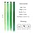 KGBFASS 16Pcs Green Colored Clip in Hair Extension Multi-colors Party Highlights Synthetic 20inch Color Hairpiece Halloween Cosplay Party Christmas New Year Gift for Women Kids Girls (Mix Green)