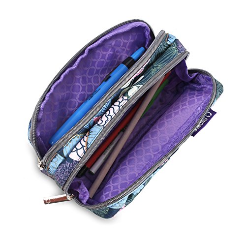 Image of J World Jojo Cute Pencil Case for Kids & Adults. Soft Fabric Zip Pen Bag