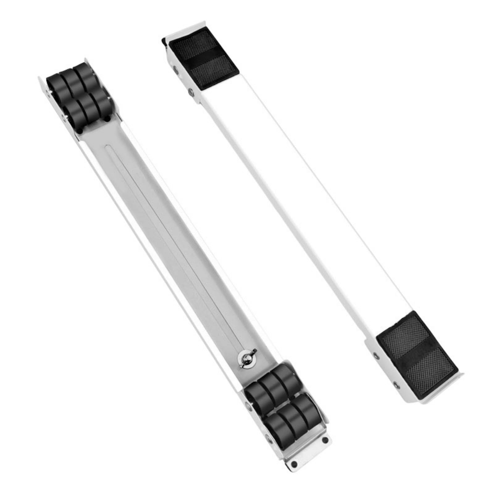 Hrtyvhin A2373 Easy To Moving Tray For Heavy Appliances Washing Machine Refrigerator In Tight Space Featuring 360 Degree Wheel Adjustable Size Shockproof Stainless Steel Adjustable Refrigerator Mover