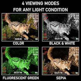 TRV Digital Night Vision Scopes with 3.5X Optical Zoom, 1080P HD Video Recording, Waterproof Rifle Scopes for Hunting MS32