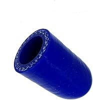 Vista 2 de Tapa de refrigerante de silicona reforzada universal azul de 1/2 "(13 mm) con abrazadera para calentador de derivación Puerto de agua de vacío Kit