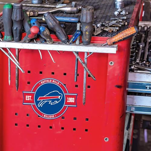 Rico Industries NFL Football Buffalo Bills Standard Badge Magnet - for Car, Fridge