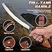 Golden Bird Parang Machete Knife - 9.5 Inch Heavy Duty Machete for Cutting Trees, Gardening, Bushcraft, Survival, Outdoor Hunting and Camping - Full Tang with Wooden Sheath - Yard Work Tool