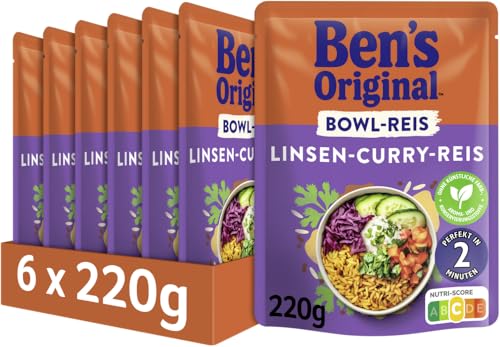 BEN'S ORIGINAL™ Express Bowl-Reis Linsen Curry 6x220g