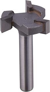 CNC Spoilboard Surfacing Router Bit 1/4 Shank,3 Flute Slab Flattening Router Bit Carbide Planer Router Bits Edge Treatment Grooving Router Bits,Wood Milling Cutter