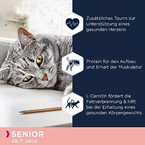 EUKANUBA Senior Katzenfutter nass getreidefrei - Premium Nassfutter mit viel Huhn für ältere Katzen, 12 x 85 g