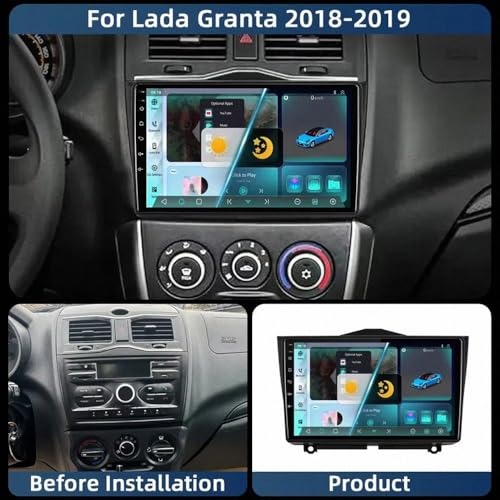 Navegador GPS para Lada Granta con WiFi y Bluetooth 1G＋32G para coche 2019 2