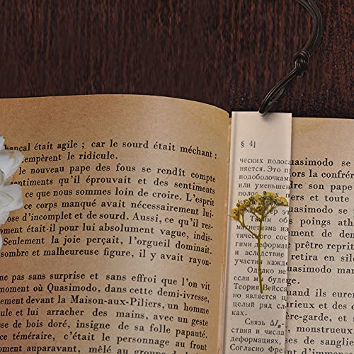 4 Pieces Bookmark Resin Dried Flowers Bookmarks Handmade Resin Floral Bookmarks For Girls Women Ladies Children Kids Teens Lovely Party Favors School Classroom Prize Reading Rewards (Chic Style) #TOP6