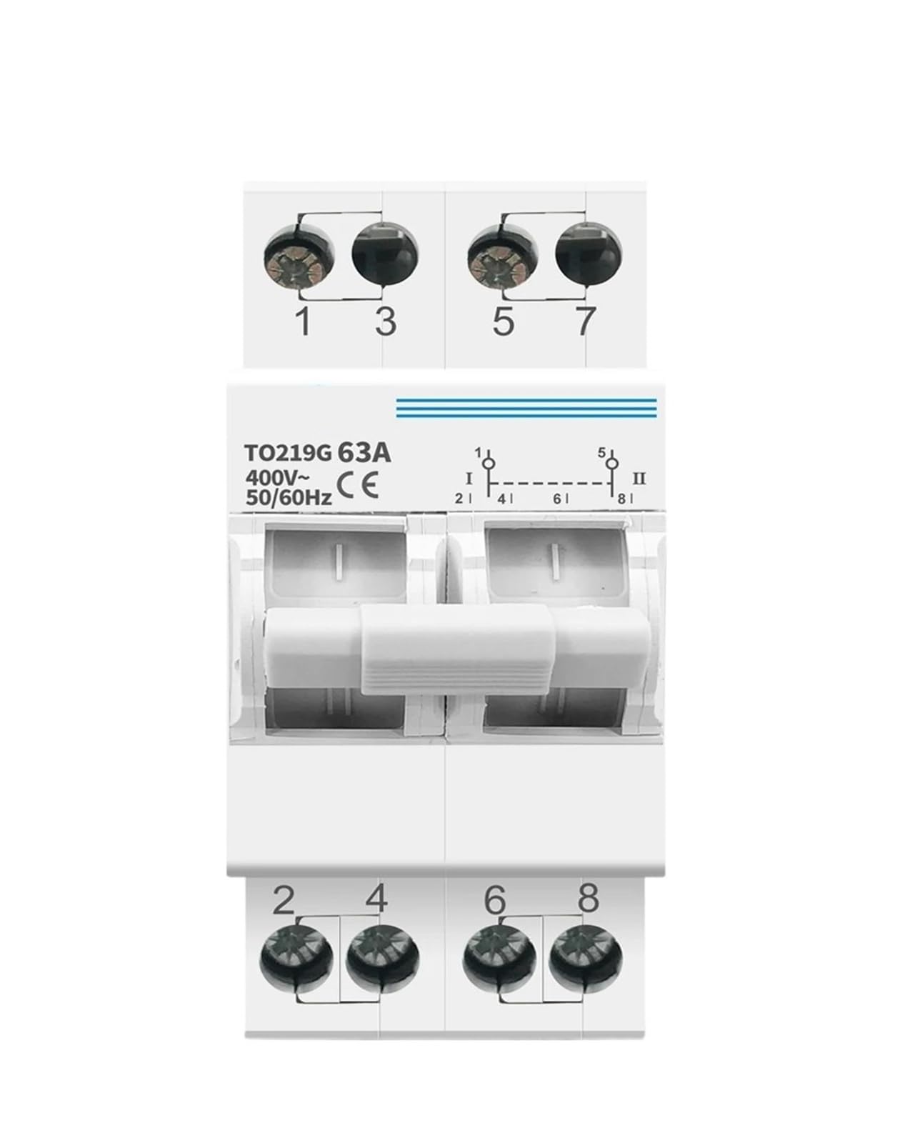Disyuntor 2P 40A de transferencia manual con interruptor de enclavamiento 4