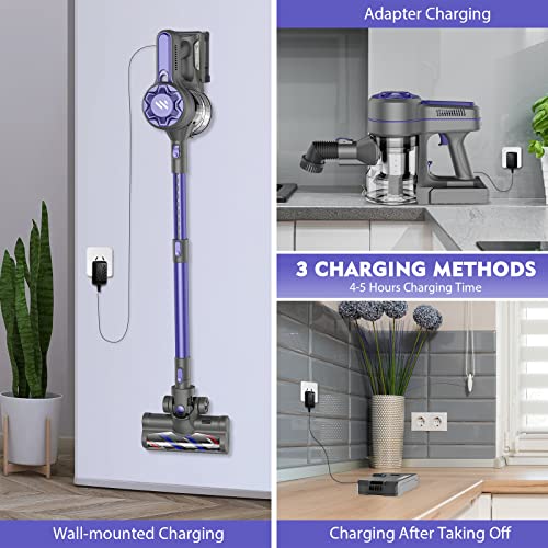 Zoker Direct Cordless Vacuum Cleaner,Stick Vacuum Cleaner With Powerful Suction,Rechargeable Vacuum 2200Mah Battery Up To 30 Mins Runtime Lightweight Vacuum Cleaner For Pet Hair Hardwood Floor #TOP4