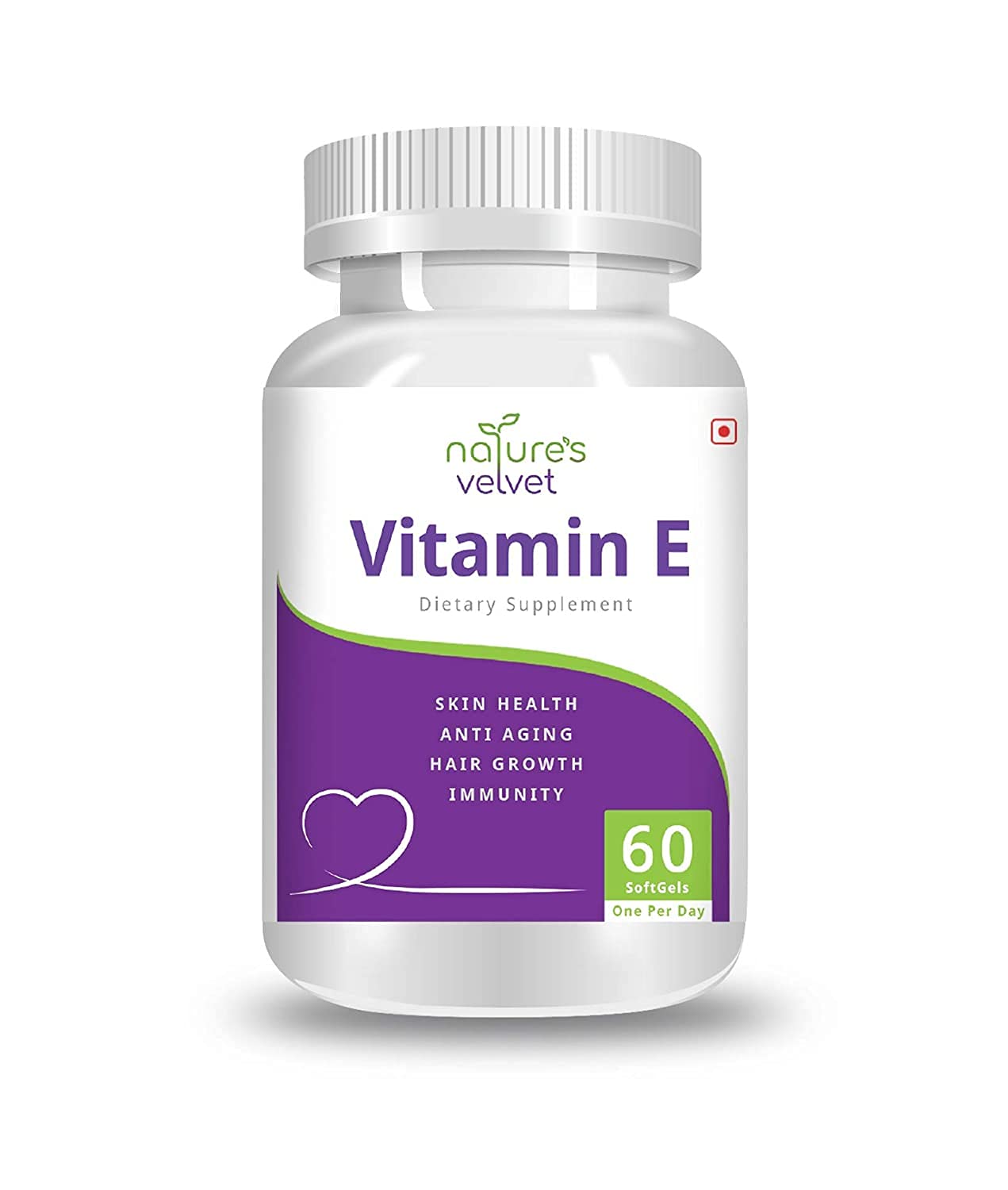 XLONatures Velvet Lifecare Vitamin E 60 Softgels -Pack of 1