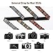 MoKo Camera Strap, Premuim Cotton Canvas Braided Adjustable Universal Sling Shoulder Neck Belt for All DSLR Digital Camera Canon, Fuji, Nikon, Olympus, Panasonic, Pentax, Sony, Bohemia Dark Orange