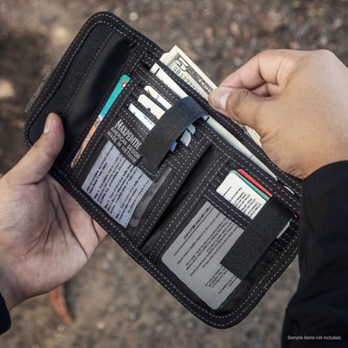Maxpedition Spartan Wallet Black, 5.5" x 3.5" x 0.5"2