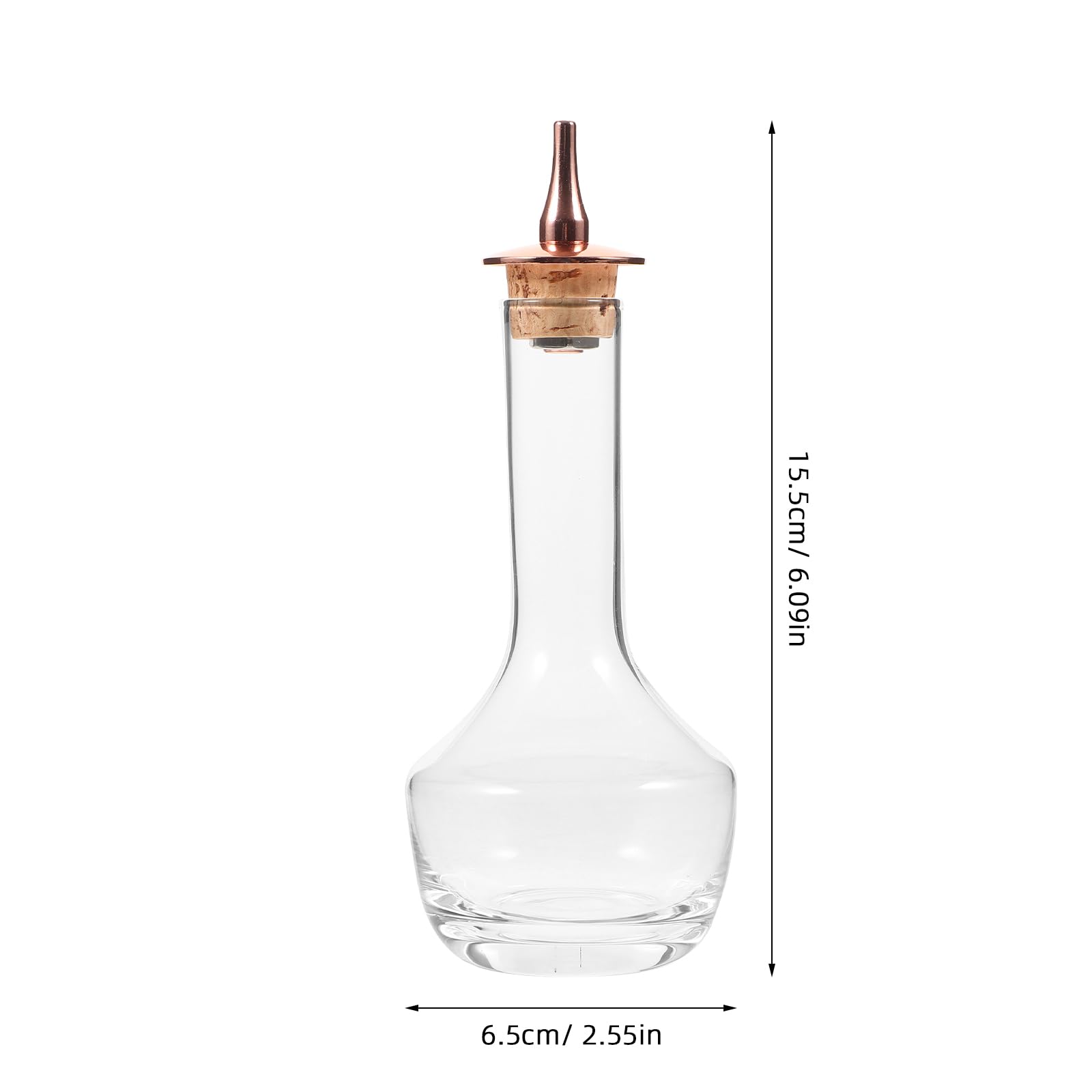 Amosfun Lot De 2 Bouteilles en Verre Robustes en Acier Inoxydable pour Bar Accessoire pour Mélanger des Cocktails