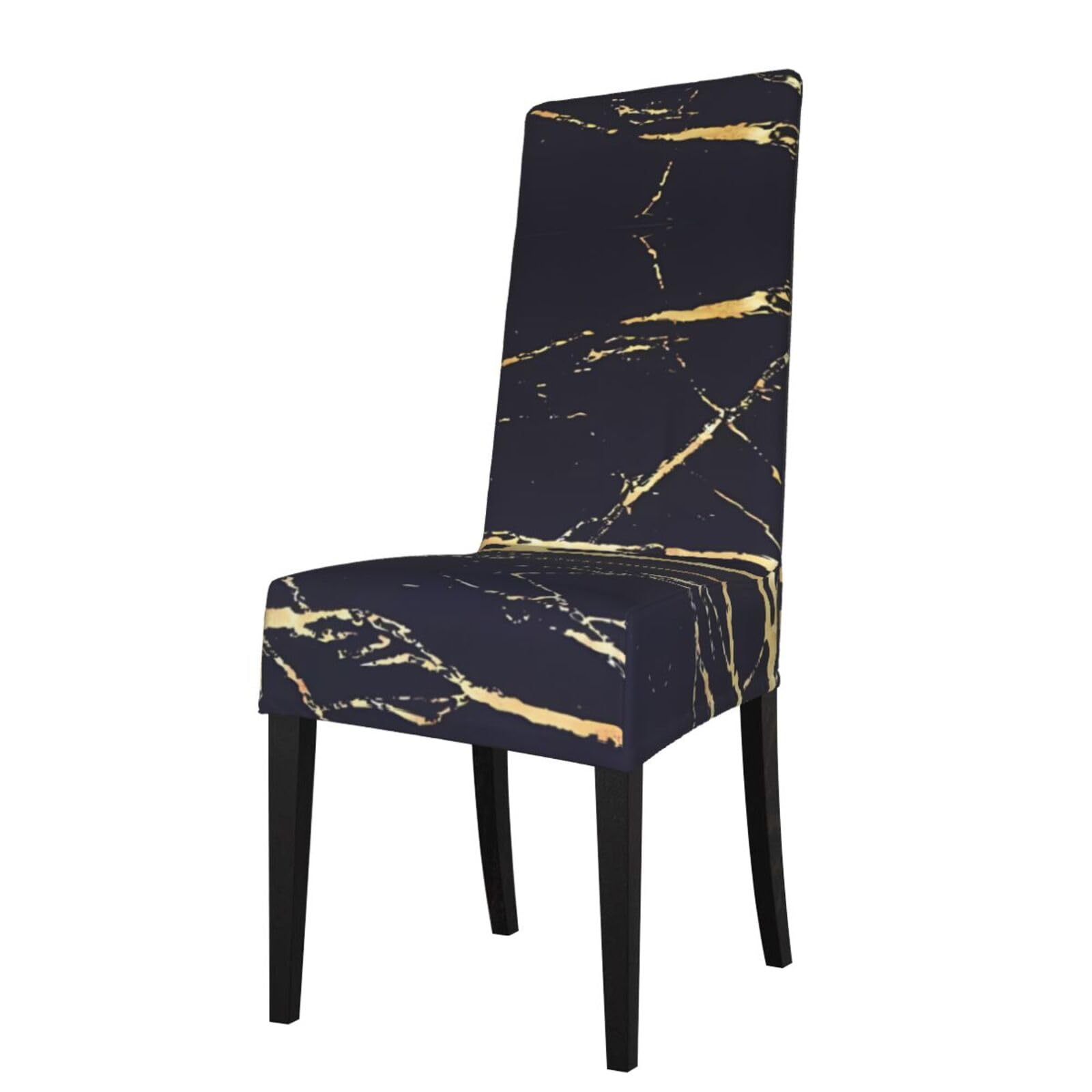 YYHWHJDE Marble Prints Protection Cover for Dining Chair – Stretchable Slipcovers for a Refreshing Dining Room Makeover