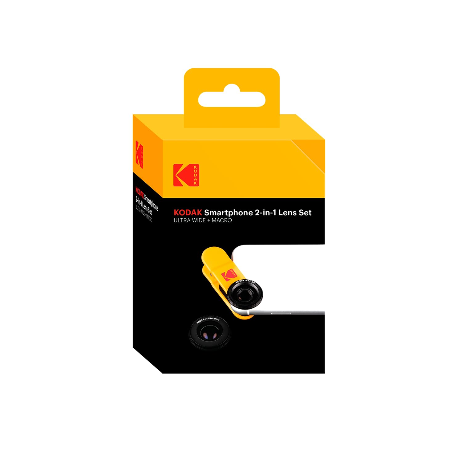 NUZAMAS Kit Objectifs 2 En 1 Pour Smartphone : Macro 15x + Grand Angle 120° 4K HD Avec Clip