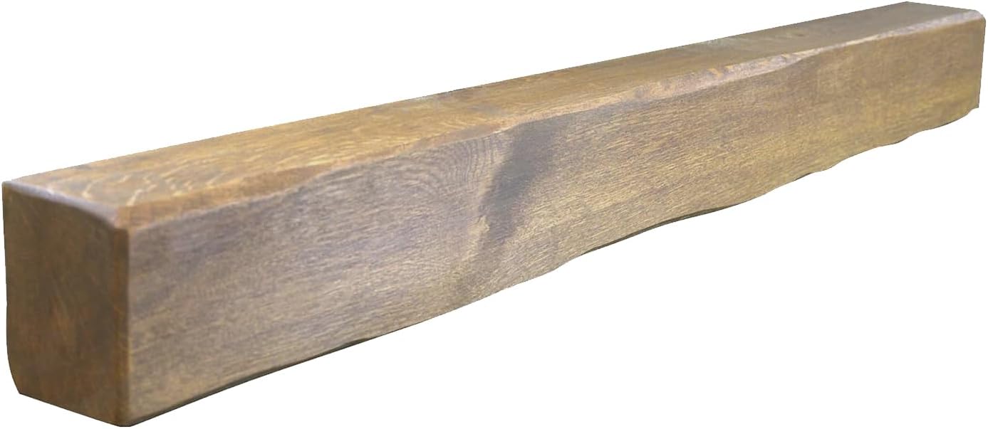 Rustic Solid Oak Floating Shelf for Fireplaces Decorative Fireplace Mantel Beam Handcrafted Rustic Home Decor Lightly Worked 120x12.5x10 cm