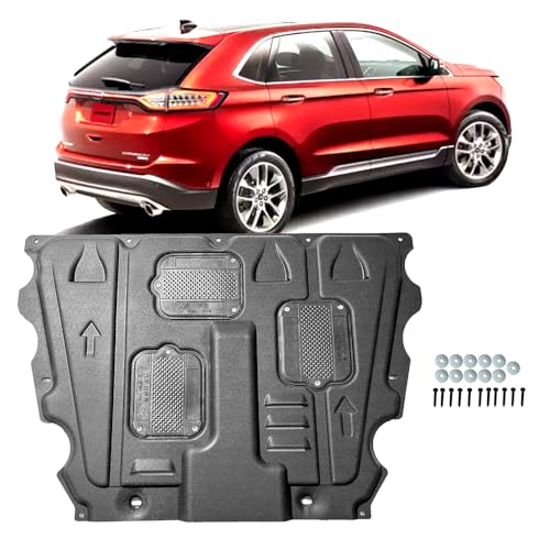 Image of Front Engine Splash Shield for Ford Fusion 2013-2019 for Ford Edge 2015-2022 Engine Splash Guards Suitable for 2017-2020 Lincoln MKZ Under Engine Cover Mud Flaps Directly Replace Original