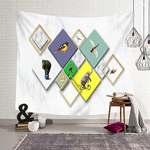 Tapiz de pared alegre con diseño de animales para llenar de calidez tu hogar