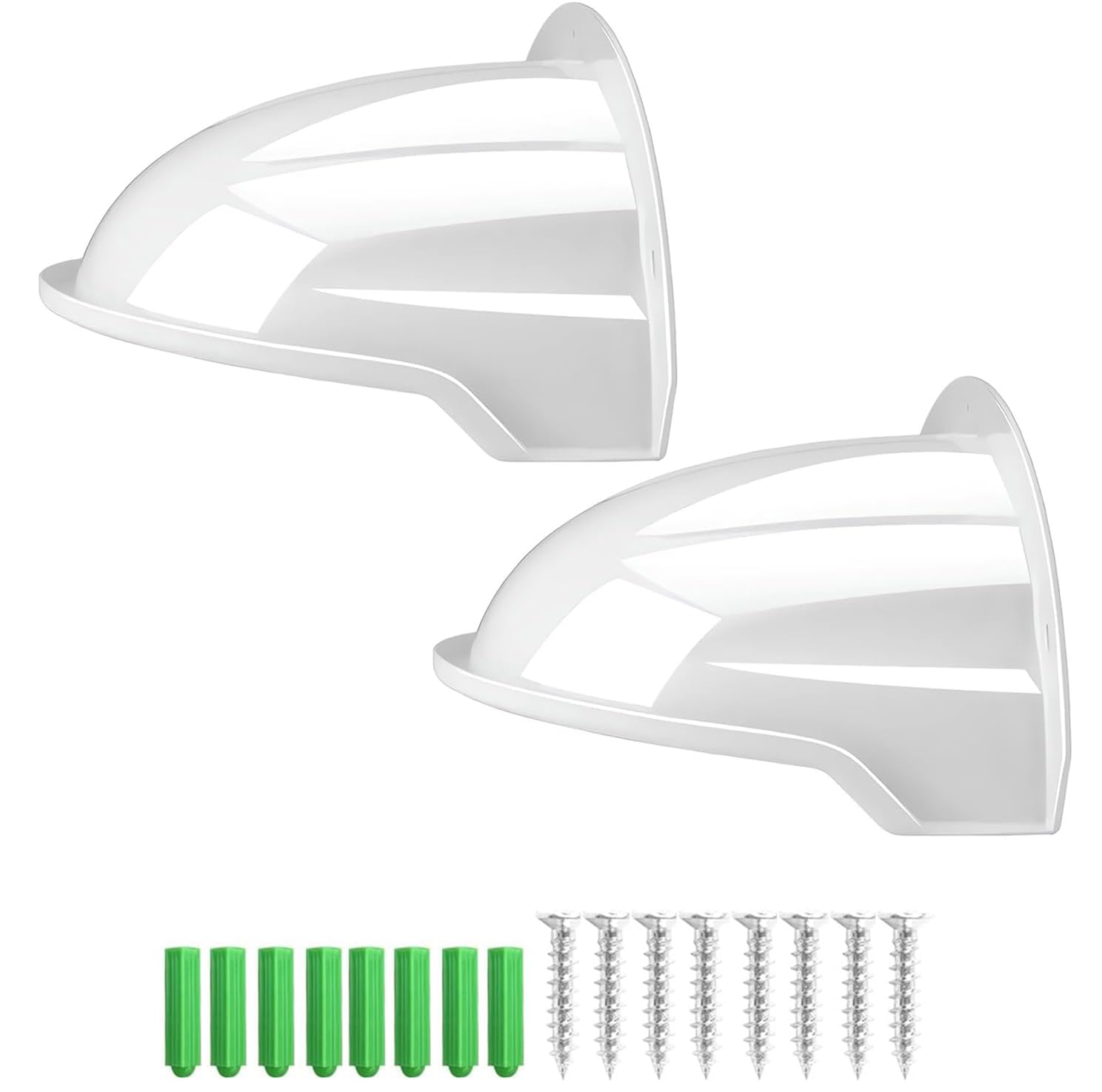 E-HORDE Lot de 2 Housses de Caméra de Surveillance CCTV, ABS Bouclier Protection du Boîtier, Solaire et Contre la Pluie pour Caméras Bullet et Dome