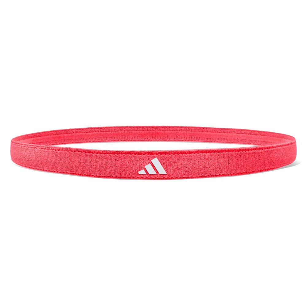 adidas Sports Hair Bands (3 Pack), Black, White, Solar Red