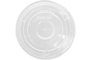 Karat Cold Cup Flat Clear Lids: Keep Beverages Covered and Fresh