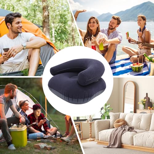 Silla inflable contra el dolor de espalda con asiento relax de felpa 6