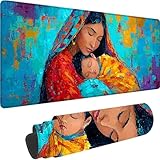 【IMPERMEABLE Y FÁCIL DE LIMPIAR】: El material resistente al calor y a los derrames protege contra daños accidentales causados ​​por arañazos, manchas, derrames, calor y rozaduras. Se limpia fácilmente con un paño húmedo. Esta mousepad ofrece una superficie protectora, impermeable y colorida para el escritorio de tu oficina en casa