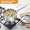 Cooks Standard Stainless Steel Sauce Pan with Lid, 3 Quarts Tri-Ply Clad Saucepan, Small Kitchen Induction Pot, Dishwasher & Oven Safe, Compatible with All Cooktops #5