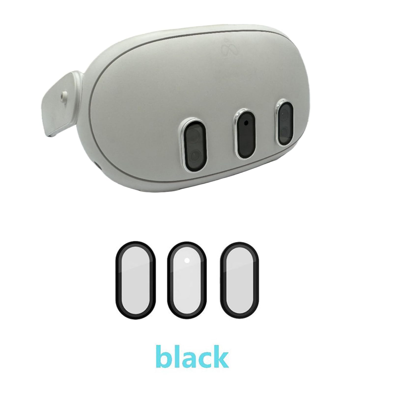 Pellicola protettiva per obiettivo della fotocamera, compatibile con Meta Quest 3, 9H anti-graffio, vetro protettivo HD VR, accessorio ad alta definizione, copertura protettiva per lenti ad alta