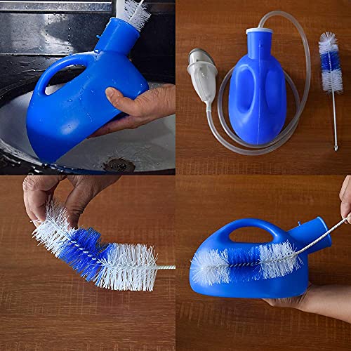 Urinals For Women Portable Leak-Proof Female Urinals Ladies Urination Device 2000 Ml Large Capacity Urine Cup For Old Women Urinary Incontinence Hospital Beds Wheelchair (Blue) #TOP7