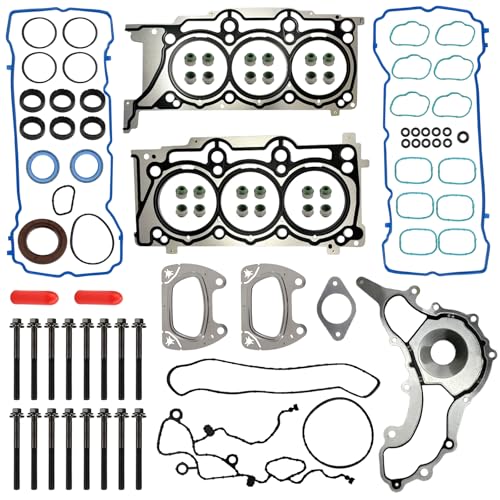 YIFUOK Cylinder Engine Gasket Set with Bolts for 2011-2016 Chrysler 300/200 3.6 Dodge Charger Challenger Avenger Dodge Ram 1500/Promaster 1500/2500/3500 Jeep Wrangler Grand Cherokee VW Routan 3.6L V6