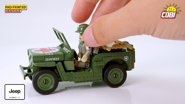 COBI Medical Willys MB Set Di Costruzioni 130 Pezzi – Gioco Creativo Per Bambini 7+