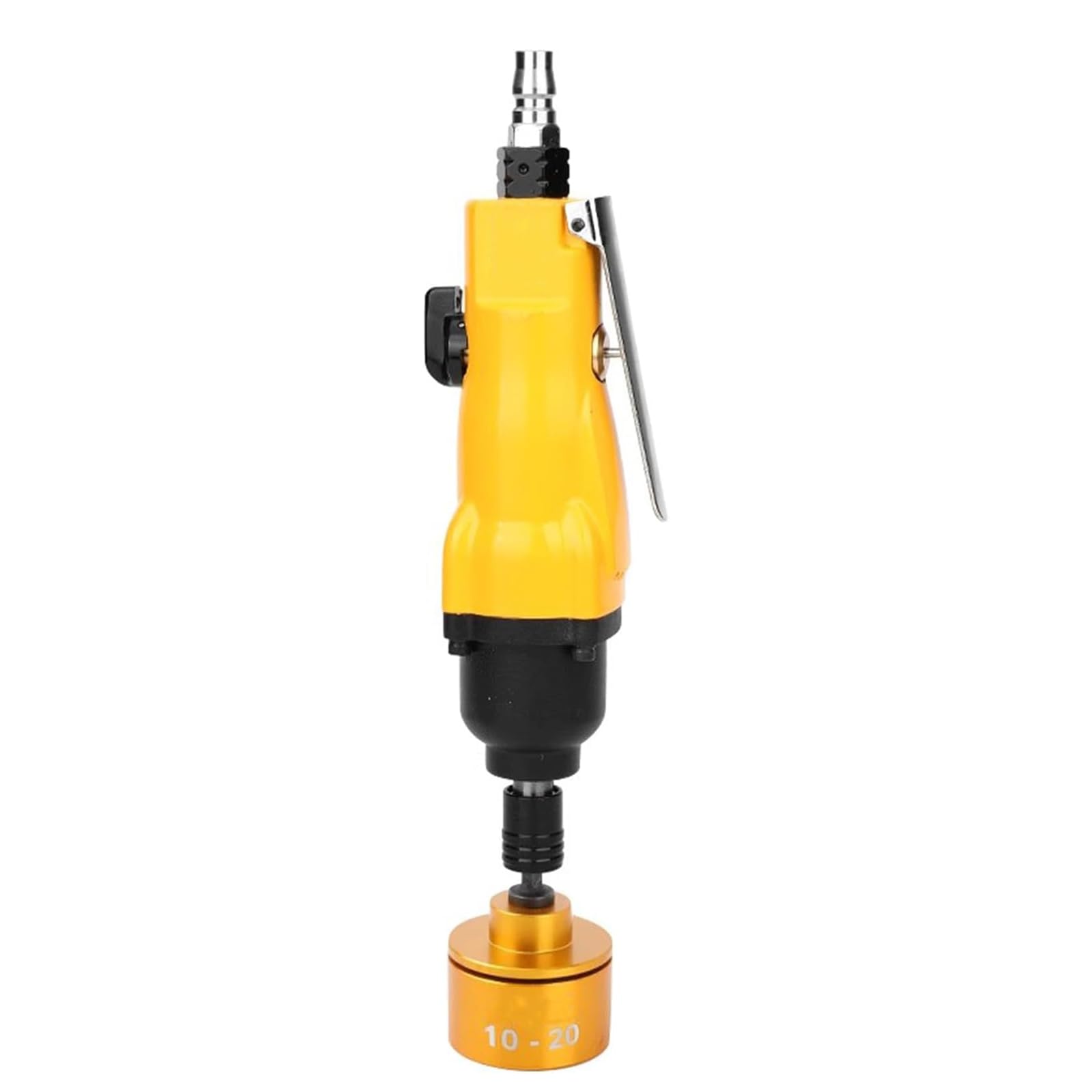 XNZJHPP Handheld Pneumatic Capping Machine - High-Speed Bottle Cap Tightener with 6 Heads, 9000RPM, Perfects for 10-50mm Caps, Efficient Air Consumption 0.22M/min