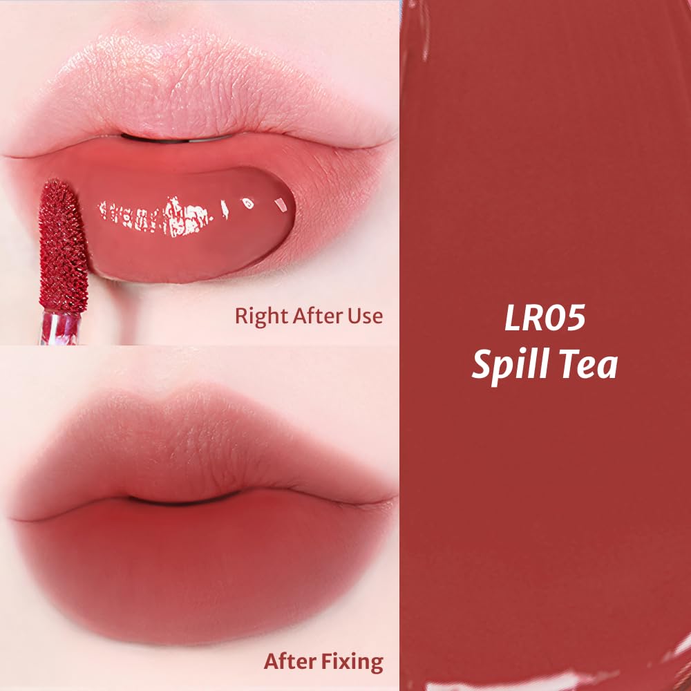 DEARMAY Lost Ribbon Blur Tint LR05 Spill Tea 3.3g Long Lasting Lip Stain With First Color Payoff, With Hyaluronic Acid and Vitamins for Non Drying Lip Care, Smooth Matte Finish, Vegan, Korean Makeup - Image 5